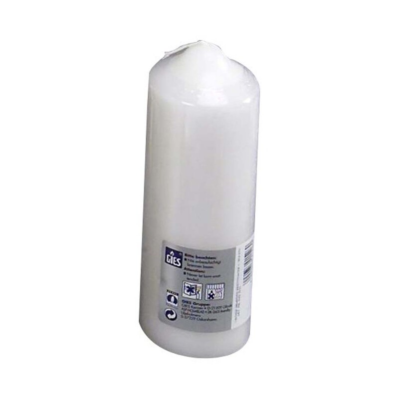 Bloklys, udvendig diameter: 60 mm, Voks, hvid, 55h, pakke a 12 stk