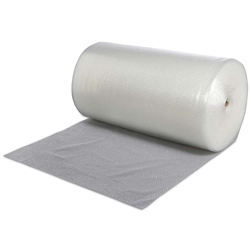 Boblefolie i ruller, 1000 mm x 100.00 m, 2 lag, transparent, pakke a 1 rulle