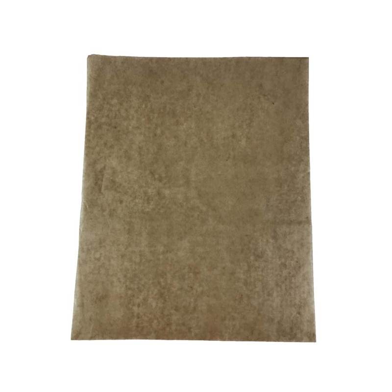Voksbehandlet kraftpapir, flat bag, 40 g/m2, 340 x 420 mm, Voks, brun, almindelig, pakke a 10 kg, palle a 50 kartoner, Fødevaregodkendt