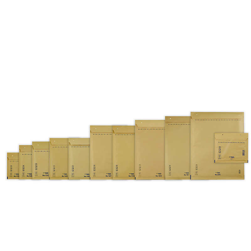 Boblepose, 19/J, 320 x 455 mm, indre dim: 445 x 300 mm, Kort side åben, peel&seel, Skræl og forsegl, brun, vægt: 0.082 kg, pakke a 50 stk, palle 20 pakker, FSC Mix Credit