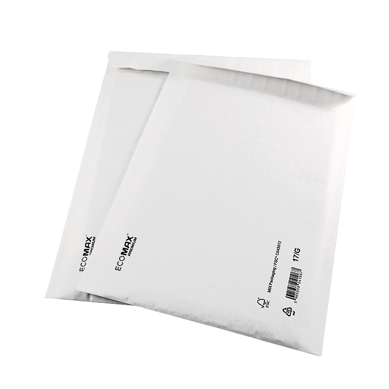 Boblepose, 11/A, 120 x 175 mm, Kort side åben, hvid, pakke a 200 stk, palle a 36 kartoner, FSC Mix Credit