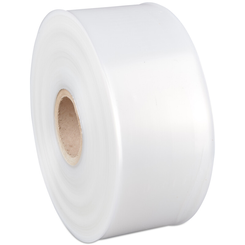 Rørfolie, 100 µm, Rulle, 100 mm, x 500.00 m, kernediameter: 76 mm, LD-PE, transparent, Fødevaregodkendt